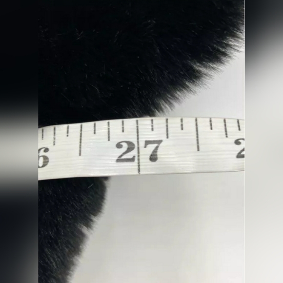 Gallery Designer Woman Faux Fur Women's Coat Hood Black/Brown Unknown Size - Picture 10 of 10